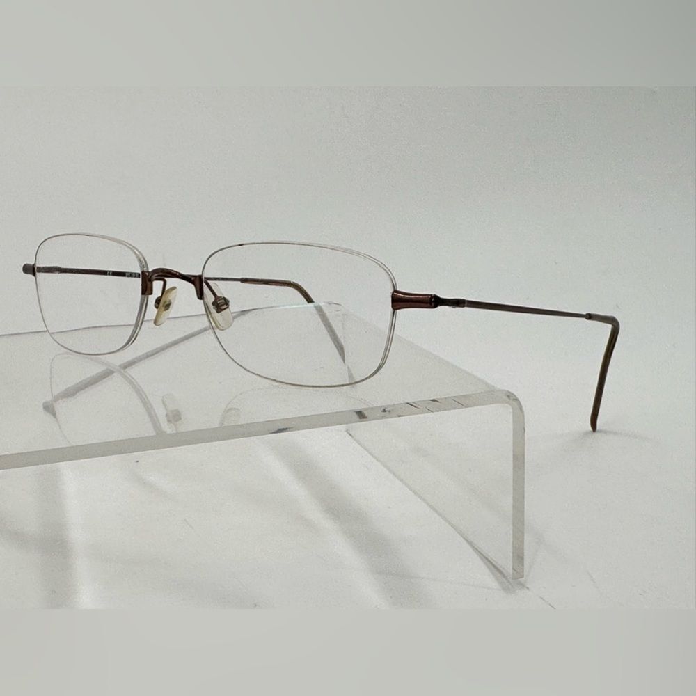 Pure Eyewear Rimless Eyeglasses PE 104 In Brown 50-20-140 (Ab-8)